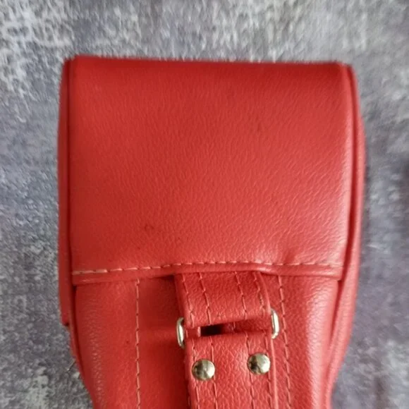 Vintage 1970sSamsonite Red Shoulder Bag RED UNISEX LEATHER